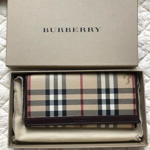 Authentic Burberry Plaid Wallet